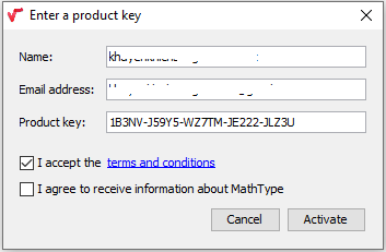 activate mathtype 7 product key